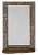 Зеркало с полочкой №1 50*70см массив сосны старение, палисандр, ИРБ